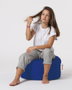 Atelier Del Sofa Round Pouf - Blue